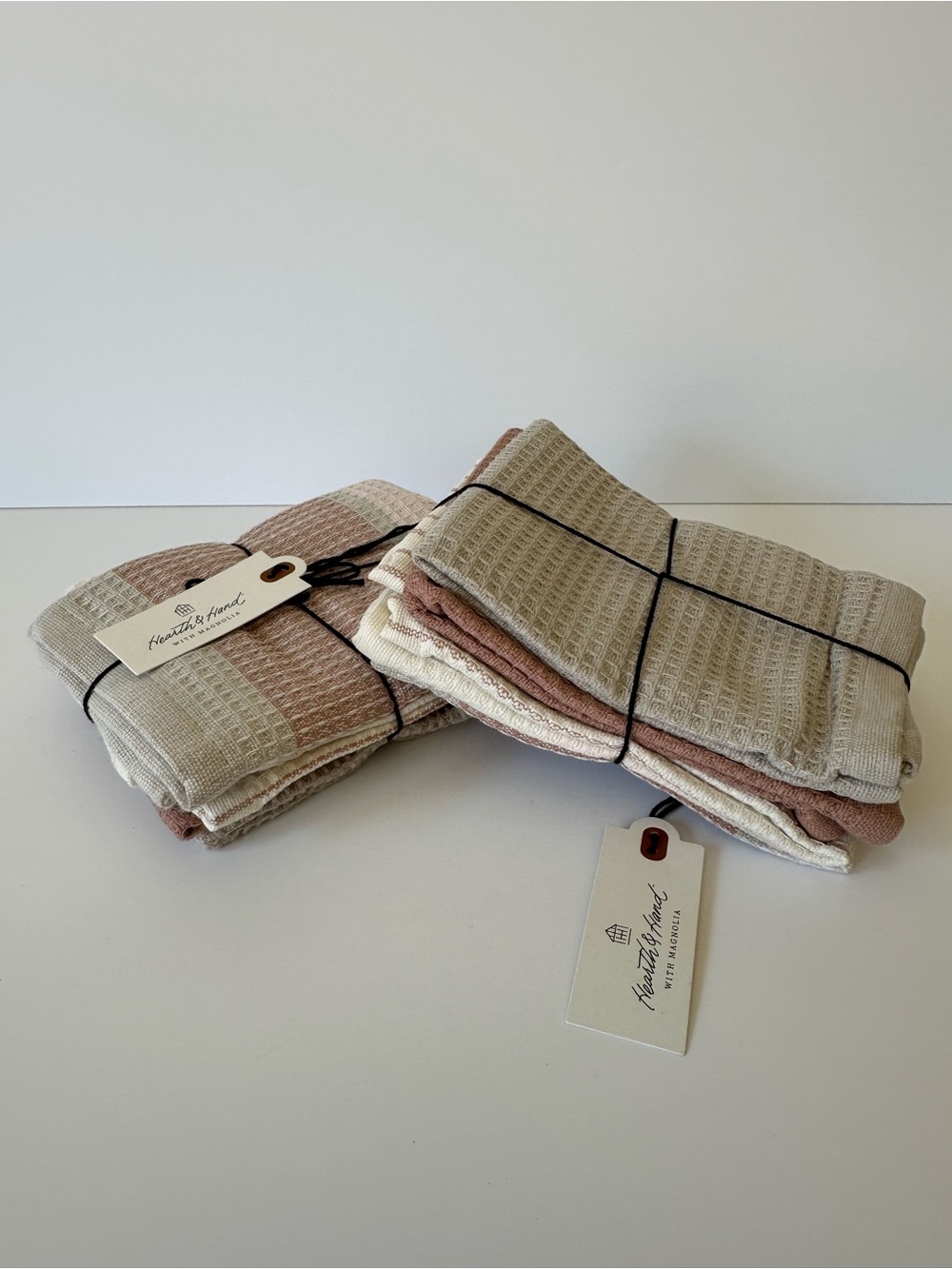 NWT Hearth & Hand with Magnolia Waffle Dishcloths multi-toned